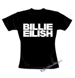 BILLIE EILISH - Logo Bold - čierne dámske tričko