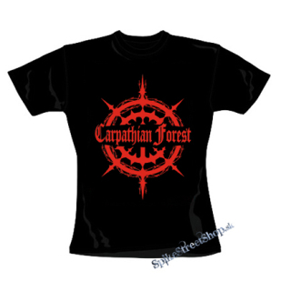 CARPATHIAN FOREST - Red Logo - čierne dámske tričko