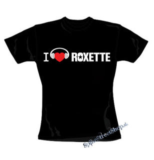 I LOVE ROXETTE - Motive 2 - čierne dámske tričko