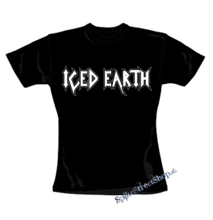 ICED EARTH - Logo - čierne dámske tričko