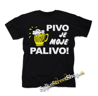 PIVO JE MOJE PALIVO - čierne detské tričko