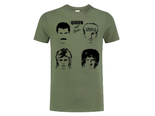 QUEEN - Hot Space - olivové detské tričko