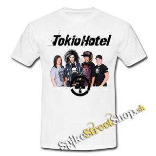 TOKIO HOTEL - Logo &  Band - biele detské tričko