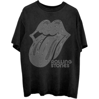 ROLLING STONES - Holographic Tongue - čierne pánske tričko