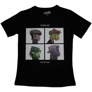 GORILLAZ - Demon Days - čierne dámske tričko