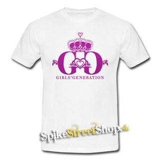 GIRLS' GENERATION - Pink Logo - biele pánske tričko