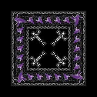 BLACK SABBATH - Cross Logo - čierna bandana šatka