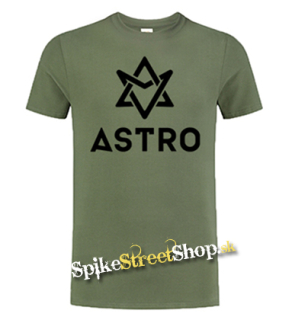 ASTRO - Logo - olivové pánske tričko