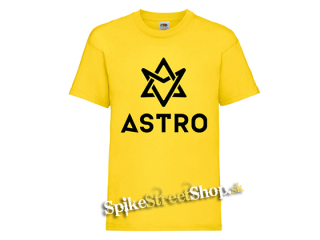 ASTRO - Logo - žlté pánske tričko