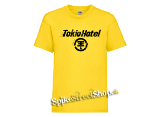 TOKIO HOTEL - Logo - žlté pánske tričko