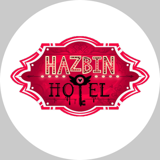 HAZBIN HOTEL - Logo - okrúhla podložka pod pohár