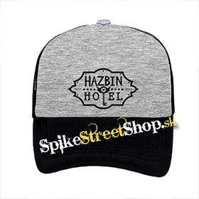 HAZBIN HOTEL - šedočierna sieťkovaná šiltovka model "Trucker"