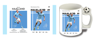 Hrnček FUTBAL - ERLING HAALAND - Manchester City Poster Motive 3