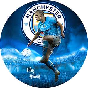 ERLING HAALAND - Manchester City Poster - okrúhla podložka pod pohár