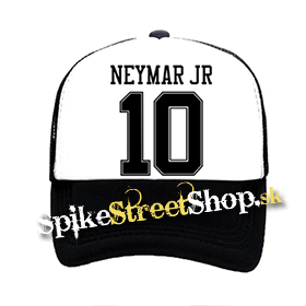 NEYMAR JR - 10 - čiernobiela sieťkovaná šiltovka model "Trucker"