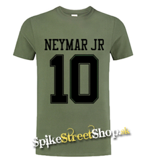 NEYMAR JR - 10 - olivové detské tričko