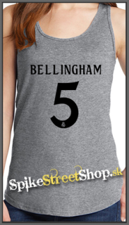 JUDE BELLINGHAM - 5 - Ladies Vest Top - šedé