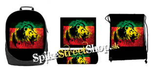 Hurá do školy - sada REGGAE LION (ruksak, peračník a vak na prezuvky)