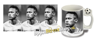 Hrnček FUTBAL - NEYMAR JR - Black White Portrait