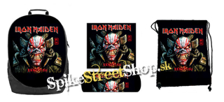 Hurá do školy - sada IRON MAIDEN - Senjutsu Eddie Teeth (ruksak, peračník a vak na prezuvky)