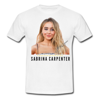 SABRINA CARPENTER - Poster Signature - biele detské tričko