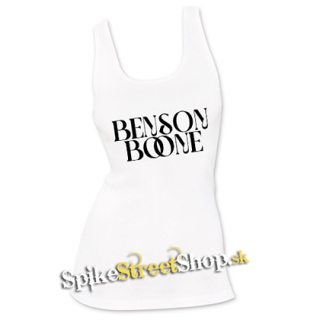 BENSON BOONE - Logo Singer - Ladies Vest Top - biele