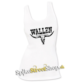 MORGAN WALLEN - Country Music Crest - Ladies Vest Top - biele