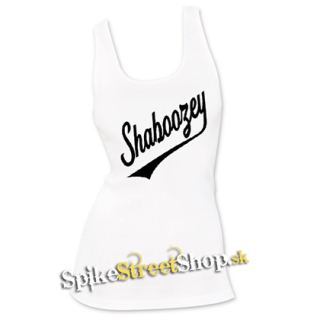 SHABOOZEY - Logo Singer - Ladies Vest Top - biele