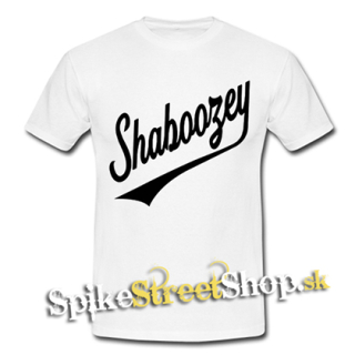 SHABOOZEY - Logo Singer - biele pánske tričko