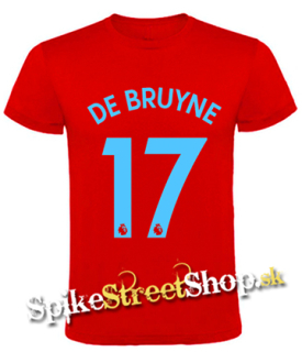 DE BRUYNE - 17 - červené pánske tričko