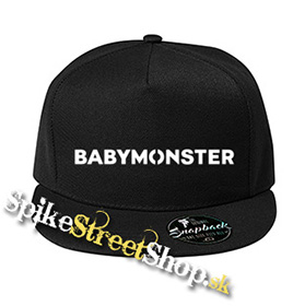 BABYMONSTER - Logo Kpop Band - čierna šiltovka model "Snapback"