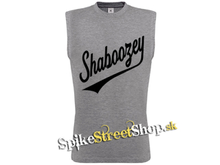 SHABOOZEY - Logo Singer - Šedé pánske tričko bez rukávov