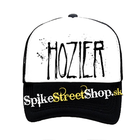 HOZIER - Logo Singer - čiernobiela sieťkovaná šiltovka model "Trucker"