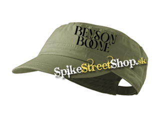 BENSON BOONE - Logo Singer - olivová šiltovka army cap