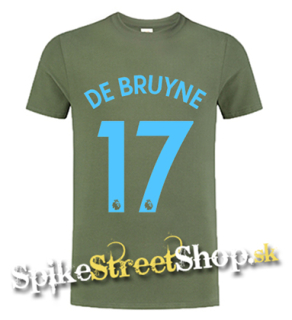 DE BRUYNE - 17 - olivové detské tričko