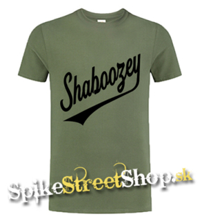 SHABOOZEY - Logo Singer - olivové detské tričko