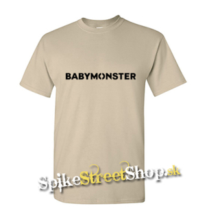 BABYMONSTER - Logo Kpop Band - pieskové detské tričko