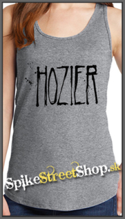 HOZIER - Logo Singer - Ladies Vest Top - šedé