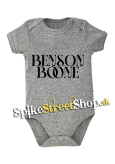 BENSON BOONE - Logo Singer - šedé detské body