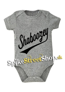 SHABOOZEY - Logo Singer - šedé detské body