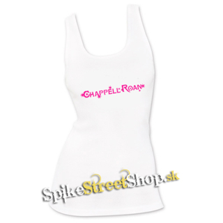 CHAPPELL ROAN - Pink Logo - Ladies Vest Top - biele