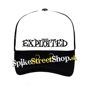 THE EXPLOITED - Logo - čiernobiela sieťkovaná šiltovka model "Trucker"