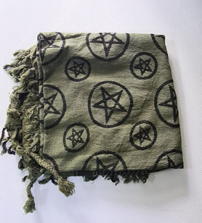 Arafatka pentagram - army arafatka vo farbe khaki