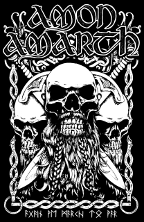 Samolepka AMON AMARTH - Bearded Skull