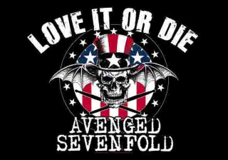 Samolepka AVENGED SEVENFOLD - Love It Or Die