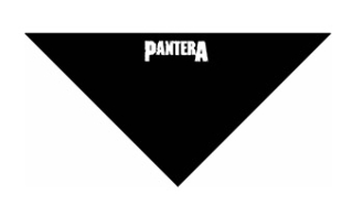 PANTERA - Logo - čierna bavlnená šatka na tvár