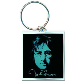 JOHN LENNON - Photo Print (Enamel In-fill)  - kovový prívesok na kľúče