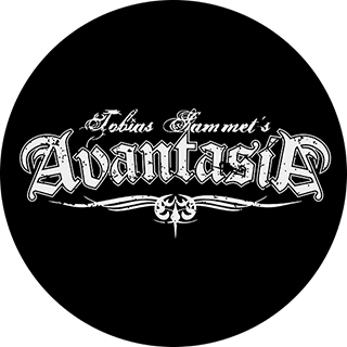 AVANTASIA - Logo White - okrúhla podložka pod pohár