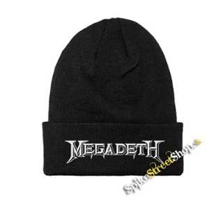 MEGADETH - Logo White - zimná čiapka