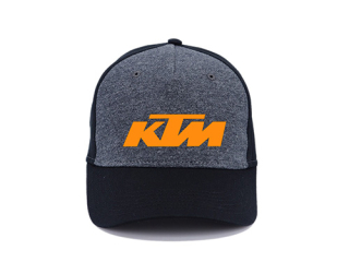 KTM - Orange Logo - šedočierna bavlnená šiltovka